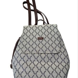 Vintage Victor Hugo Leathergoods Mini Monogrammed Backpack